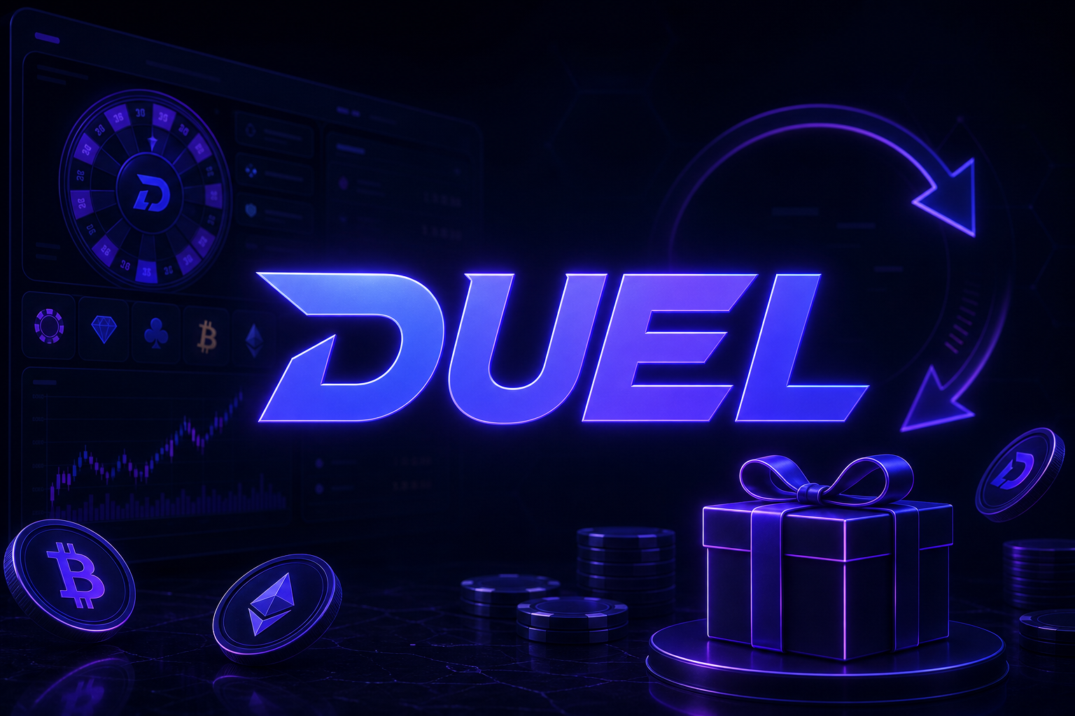 Duel Casino gráfico del logotipo de rakeback de bonificación
